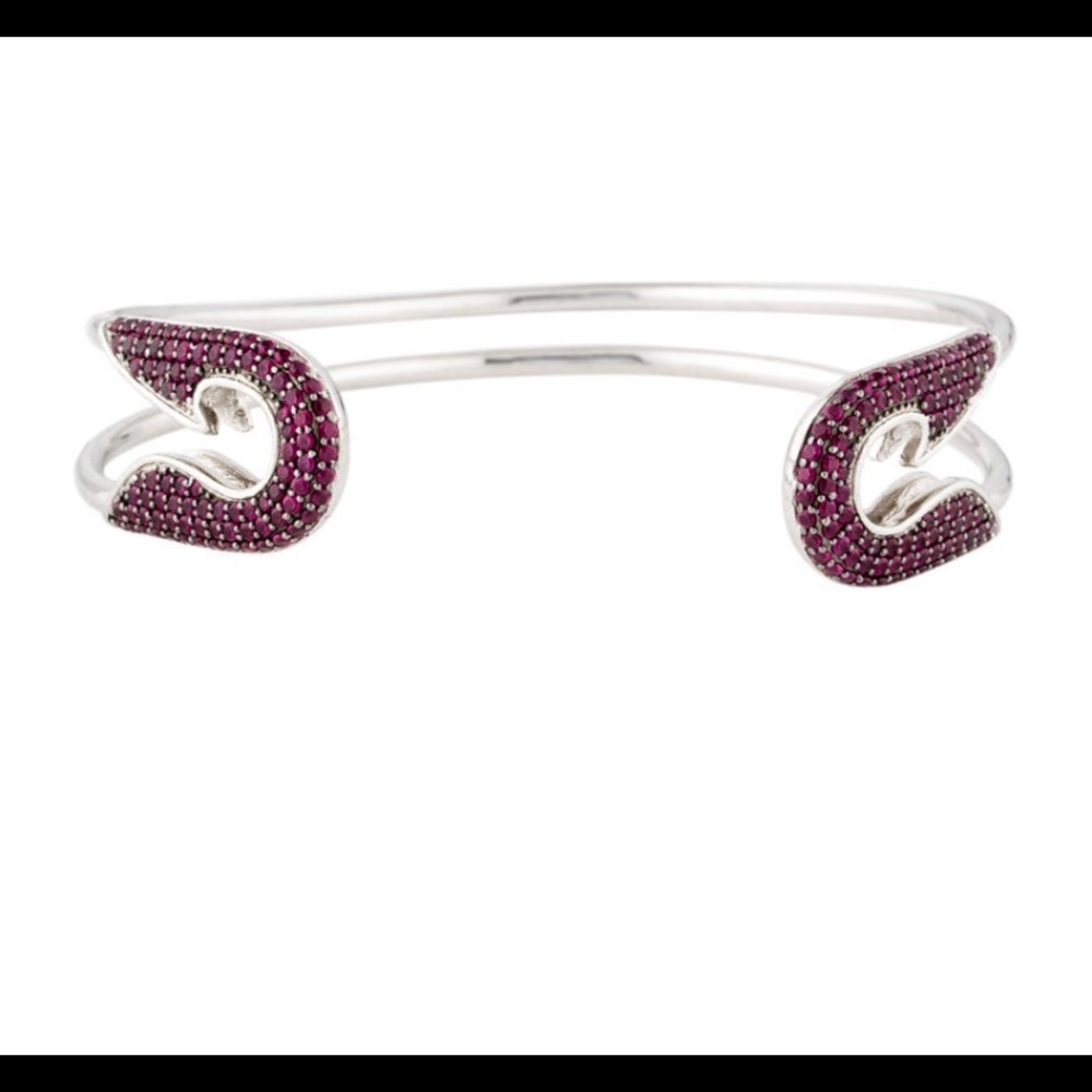 APM Monaco SS safety pin cuff bracelet